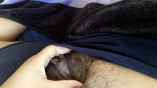 First Thing In The Morning Black FTM Strokes His Clit