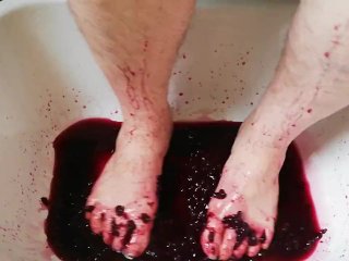 sexy feet, feet, sensual feet, berries