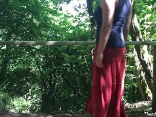 Peeing on puplic trail - german amateur - Theodora Einhorn