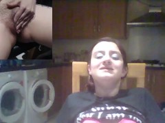 Two Camera Kitchen Orgasm Fun - Screenshot 14 of 16 - Petite