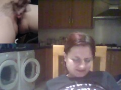 Two Camera Kitchen Orgasm Fun - Screenshot 15 of 16 - Redhead