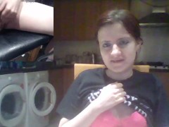 Two Camera Kitchen Orgasm Fun - Screenshot 2 of 16 - Petite