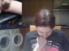 Two Camera Kitchen Orgasm Fun - Screenshot 8 of 16 - Petite