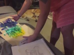 Ass art Pussy painting booty pic