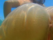Preview 3 of DEEP ANAL into the Sea with Cloud of underwater CUM