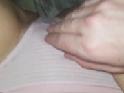 Preview 6 of teases her pussy in bed