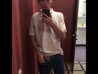 Dream Boy beautifully Masturbation on herself at the Mirror / Big Dick 23cm