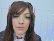 Preview 2 of Rainbowslut D.VA Cosplay Anal Ambush Teaser