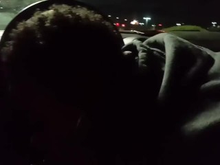 Негритянский минет в машине