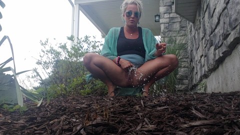 Public piss bushes hot blonde sunglasses