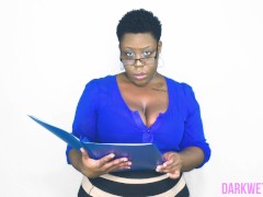 Ebony BBW HR REP Has An Open Mouth Policy - Screenshot 2 of 16 - Butt