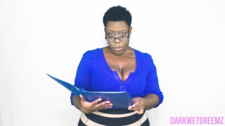 Ebony BBW HR REP Has An Open Mind