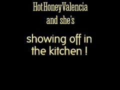 Curvy mulatto shows off her thick thighs while twerking in the kitchen - Screenshot 1 of 16 - Big Booty Latina