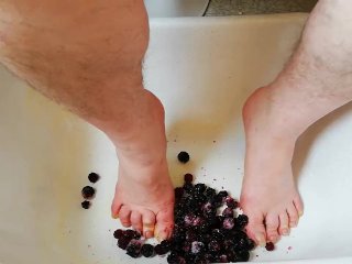blackberries, sensual feet, feet, lovely feet