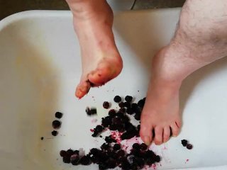 Fun with frozen blackberries
