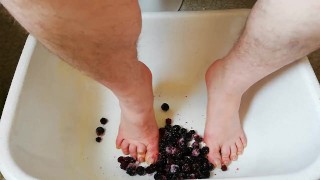 Fun with frozen blackberries