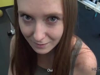 red head, fuck for money, amateur cuckold, blowjob