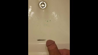 Taking a Nice Long Warm Pee in the Sink