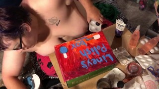 Boobs Ross — Box Painting pt 2 of 2 — julyathon 12