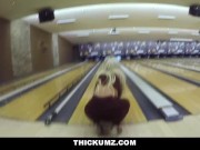 Preview 2 of Thickumz - Thick Ass Blonde Caught At The Bowling Alley