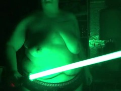 Boobs Ross — lightsaber practice 2 — julyathon 14