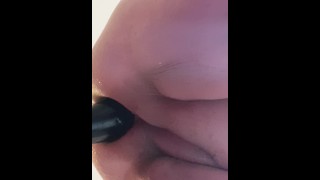 BBWFISTSLUT eggplant anal again