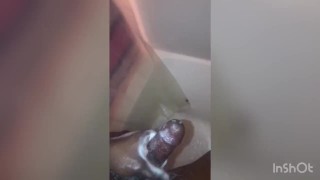 Soapy Cumshot (Shower Spit)