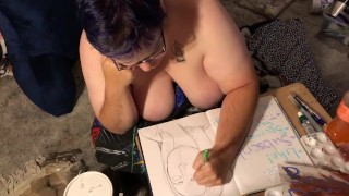 Tette Ross - Youtuber Speed Sketch 7 - luglio 16