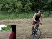 Preview 1 of Male cycling shorts porn turned into gay anal plug testing