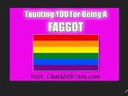 Preview 1 of Taunting You For Being So GAY! Such a FAGGOT Humiliation Erotic Audio Tease