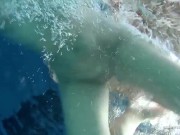 Zuzana and Lucie with big tits horny in the pool