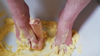 Fun with butter and dildo