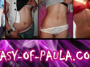 Preview 1 of my stepsister masturbates touching her navel and belly Fantasy of Paula