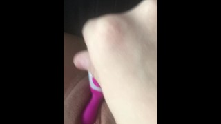 Fucking Pussy with Rabbit Vibrator