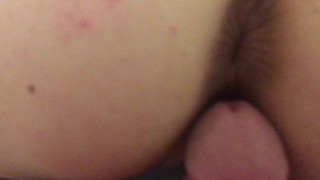 Daddy fucks me doggy style then flips me over