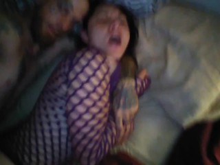 Slip and slide, fucked on side.