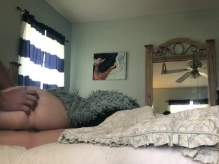 Amateur MILF Gets Dirty with Step Son after he made her Scream PAWG CUMSHOT