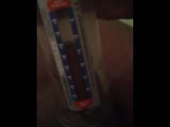 Penis enlargement Bathmate workout 7-23-19 building world's Thickiest cock!