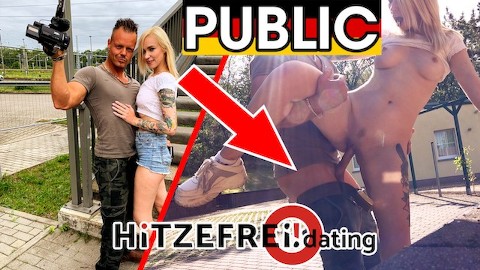 HITZEFREI.dating CAUGHT by POLICE: Blonde Teen Girl Fucked PUBLIC (Arteya)