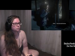 BBW Nerdy Gamer Plays Until Dawn Part 1