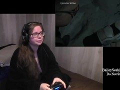 BBW Nerdy Gamer Girl Masturbates And Plays Until Dawn Part 4