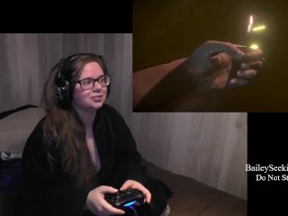 BBW Nerdy Gamer Girl Masturbates AndPlays Until_Dawn Part_4