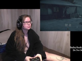 BBW Nerdy Gamer Girl PlayUntil DawnPart 5