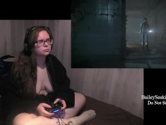 BBW Nerdy Gamer Girl Plays Until Dawn Part 6