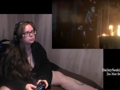 BBW Nerdy Gamer Girl Plays Until Dawn Part 7