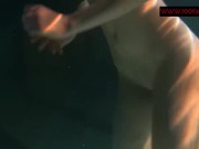 Anna Siskina hot teen with big tits in the pool