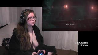 BBW Nerdy Gamer Girl Plays Until Dawn Part 8