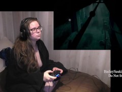 BBW Nerdy Gamer Girl Plays Until Dawn Part 9