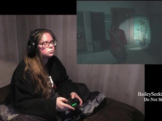 BBW Gamer Girl Drinks and EatsWhile Playing Resident EvilPart 2