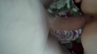 Cumming On My Wife's Ass And Fucking Her Doggystyle